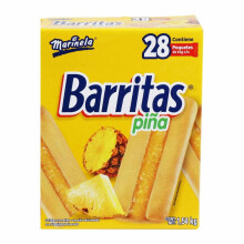 Barritas de piña 55 g por paquetito 28 unidades