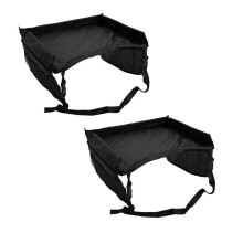2Pcs Car Travel Tray Safety Table Organizer Storage Drawing Board Storage for Children