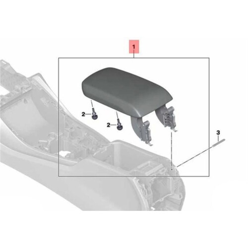 51166814805 Copertura per Bracciolo Della Console Centrale 'Auto per  X3 X4 2016-2024 2