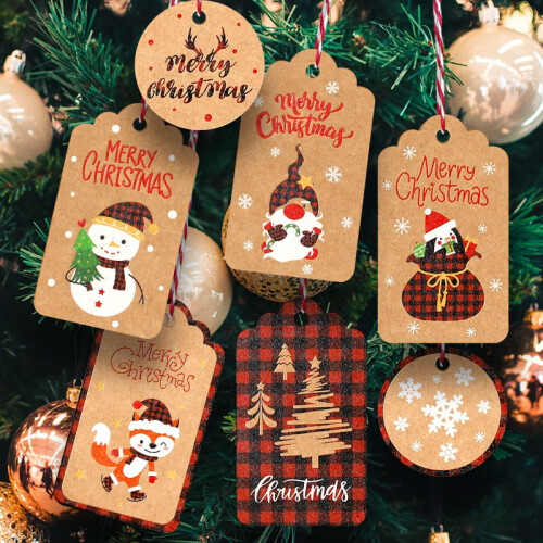 Christmas Gift Tags 150 pcs 10 patterns
