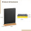 Chalkboard signs with wooden stands 3 pcs 4