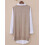 Women's V-neck sleeveless knit vest beige medium 2