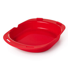 HEVIRGO omelette maker silicone microwave cooking tool red