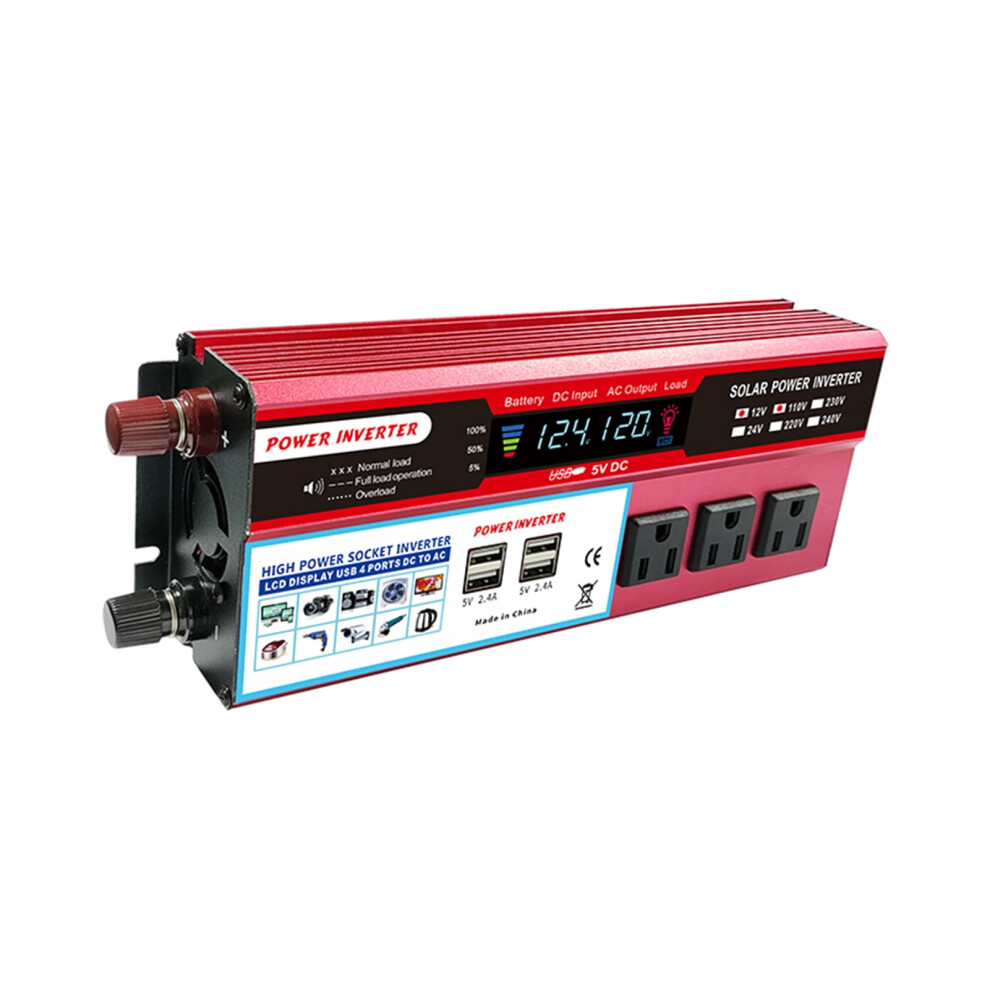 Pure Sine Wave Inverter 2000W 12V To 120V Lcd 9170372573172