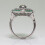 Sterling Silver Art Deco Emerald Ring Size 9 4