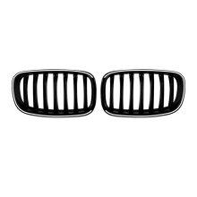 Car Front Kidney Grill Air Intake Grille with LED Light Single Vertical Grille for X5 E70 X6 E71 2006-2013