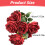 Rose artificiali realistiche in seta beige, 9 teste 3