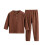 Tacar Pitseámaí Leanbh Stríoca Soladacha Loungewear 2 phíosa 1