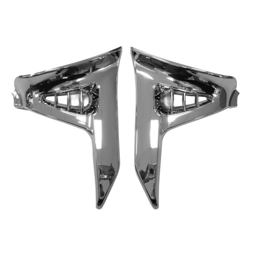 1Pair Chrome Battery Box Protector Covers for  Goldwing GL1800 2001-2010 Motorcycle Fairing Side Battery Box Shell