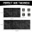 Boho kitchen mat set of 2 black Moroccan runner rugs with 6