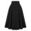 Zwarte damesrok met hoge taille en plooien 1
