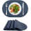 Platzsets, 6er-Set, Kunstleder, hitzebeständig, blau 1