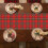 Buffalo Plaid Julebordløper Snøfnugg Farmhouse 4