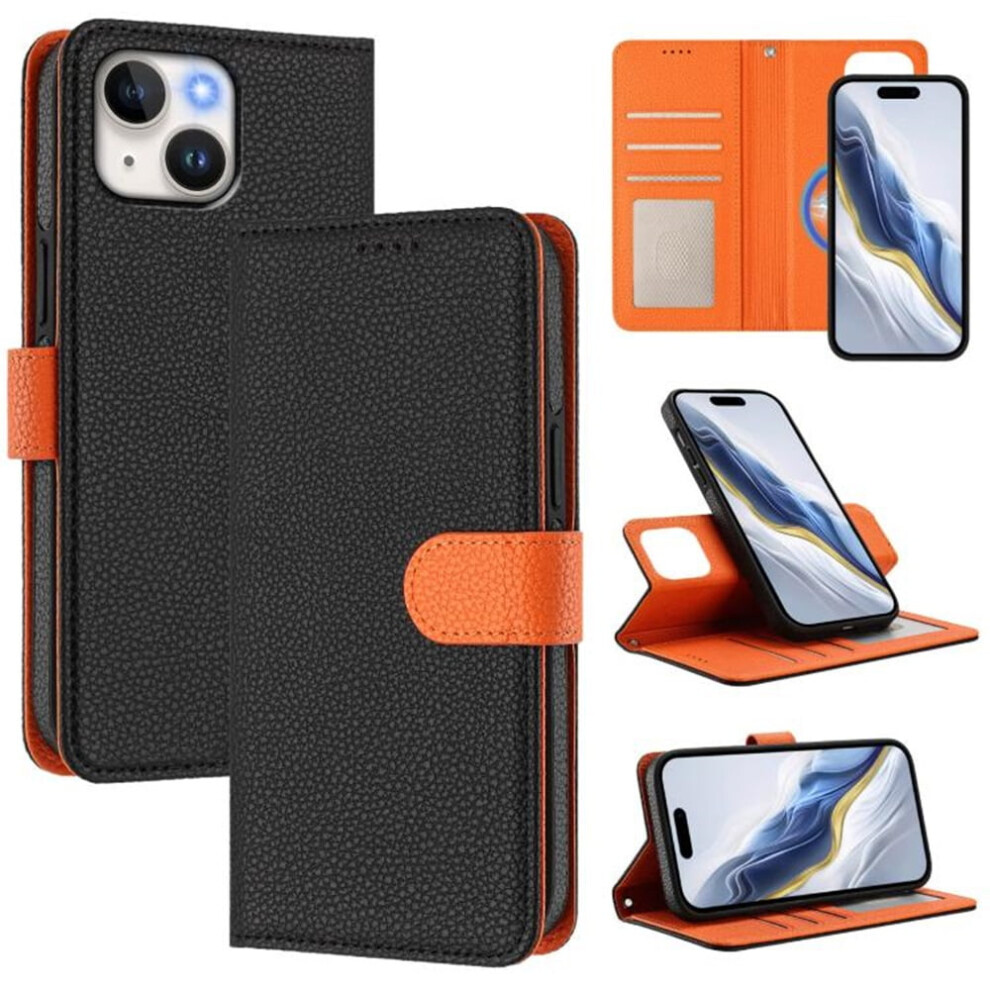 Rfid-Blocking Detachable Bicolor Wallet Case With Magnetic 9170372583294