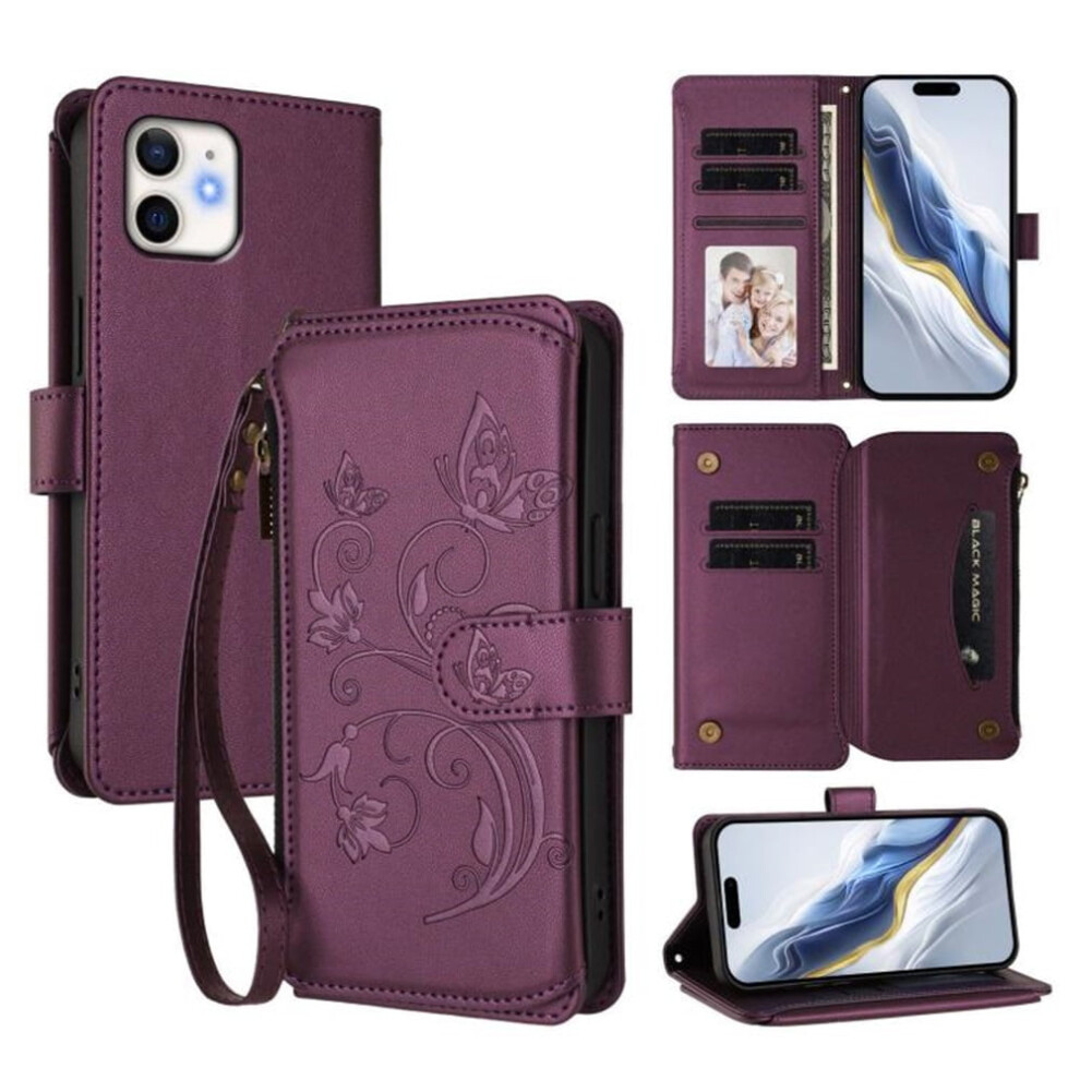 Magnetic Flip Stand Case For Iphone 12 Mini Â Dark Purple 9170372580675