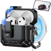Husă AirPods a 4-a generație cu MagSafe și blocare automată