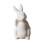 Miniatura de coelho branco, enfeite de Páscoa, 4,5 cm 2
