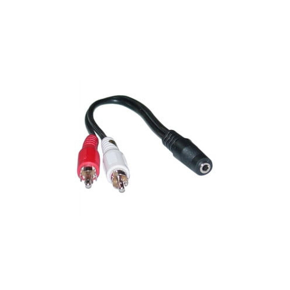 3.5Mm Stereo To Dual Rca Audio Adapter Cable 6 Inch Red/White 9170372581030