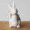 Miniatura de coelho branco, enfeite de Páscoa, 4,5 cm 4