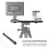 2Dual Flash Bracket Camera Mount Flash Bracket Extension Bar Adjustable Microphone Bar Accommodates Two Microphones or Booms 2