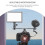 2Dual Flash Bracket Camera Mount Flash Bracket Extension Bar Adjustable Microphone Bar Accommodates Two Microphones or Booms 3