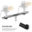 2Dual Flash Bracket Camera Mount Flash Bracket Extension Bar Adjustable Microphone Bar Accommodates Two Microphones or Booms 4