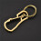 Titanium karabijnhaak sleutelhanger EDC snelsluiting met sleutel 4
