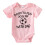 Kortermet heldrakt til baby, rosa, 12M 1