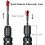Adaptor priză pătrat de 1/2" la hexagonal de 1/4" - pachet de 2 bucăți 4