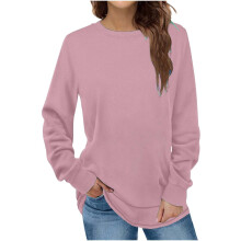 Damen-Sweatshirt mit Rundhalsausschnitt und langen Ärmeln – Herbstmode