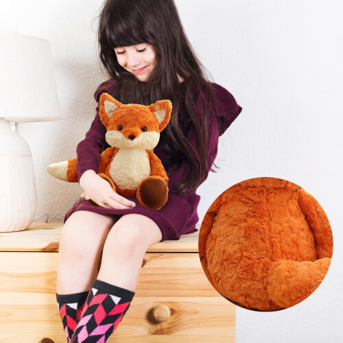 renard en peluche, doux et câlin, 30 cm 1