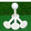 Golf rubberen tee 60 mm 6 stuks 6
