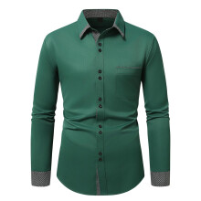 Long Sleeve Solid Blouse Business Lapel Top