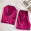 Women's Silk Satin Pajama Set 2-Piece 7