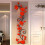 Mural de parede 3D em rattan com flores, 89 x 28 cm (35 x 11 polegadas) 3