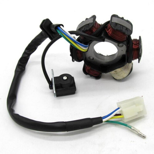 Magneto de estator com 6 bobinas e 5 fios para scooters de 50cc a 150cc 2