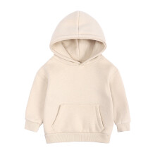 Trui met capuchon voor jongens, effen kleur, peuterpullover