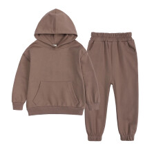 Conjunto infantil de moletom com capuz e calça de moletom (2 peças)