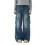 Calça jeans masculina clássica de corte reto e regular. 1