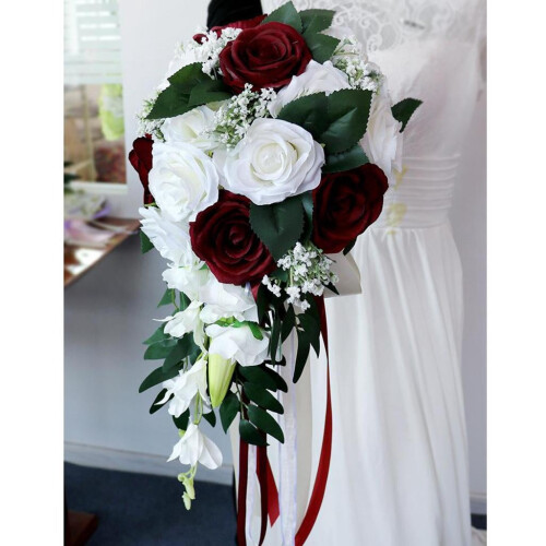Brudebuket vintage kunstige blomster 2