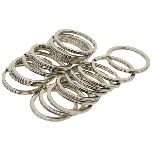 Schlüsselanhänger mit geteilter Kette, Bronze/Kupfer, 2er-Pack 2