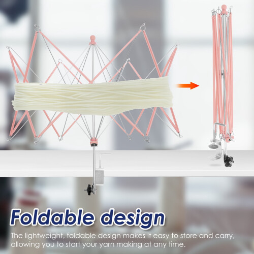 Yarn Swift with Table Clamp Portable 1pc 2