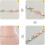 Collana/bracciale di prolunga placcato oro rosa con cristalli 2