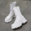 Women's Round Toe Lace-up Platform Boots 38 8