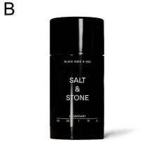 (Black) Salt Stone Unisex Black Oud ExtraStrength AluminumFree Deodorant