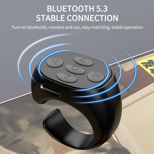 Wireless Bluetooth Page Turner Ring Remote for Phone 1