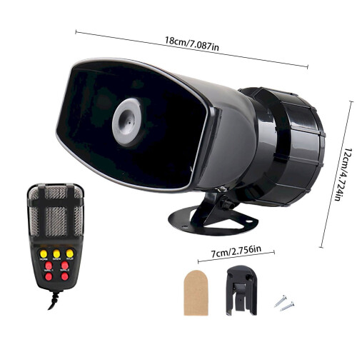 12V/24V Loud Car Horn with 3/5/7 Sounds 1