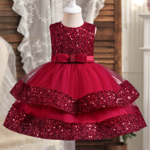 Girls' tulle tutu dress sleeveless long 2-3T