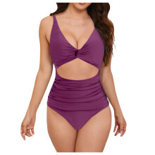 Women's One-Piece Swimsuit with Tummy Control and High Cut