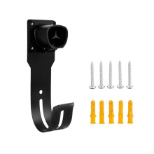 EV Charger Holder Wall Mount Dock & J-Hook for Model X/Y/3/S, EV Charging Cord Hanger for NACS Connector